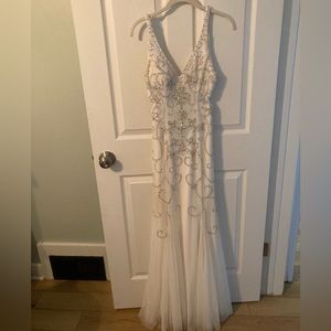 Beautiful white beaded gown